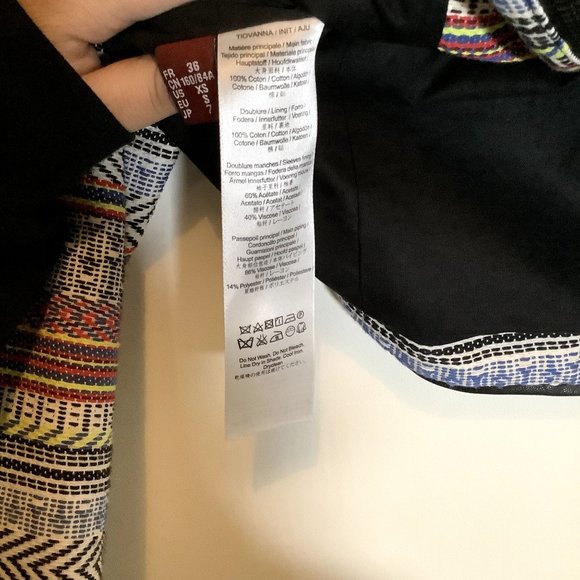 Comptoir Des Cotonniers Black Blazer Size 36 - Picture 6 of 7